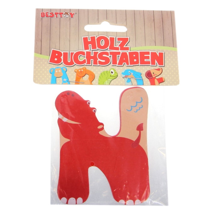 Besttoy - Holzbuchstabe - N - rot