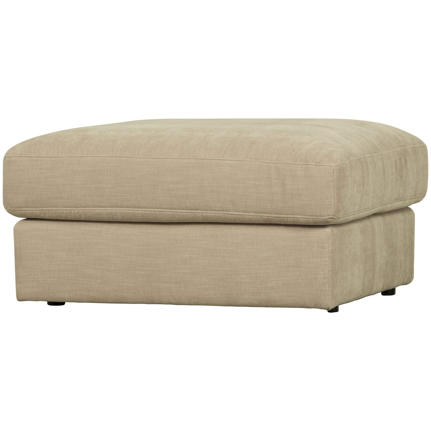 vtwonen Family Hocker - Polyester - Zand - 43x90x98