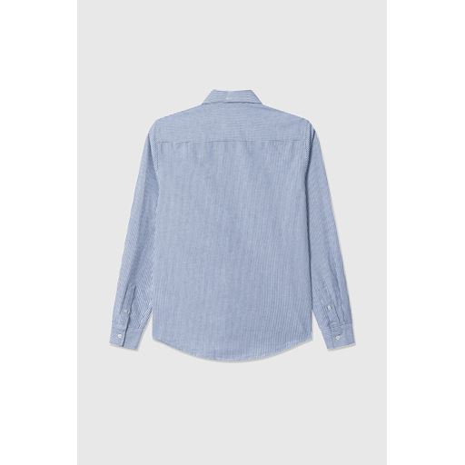 Wood Wood Ted Skjorte, Blue Stripe, L