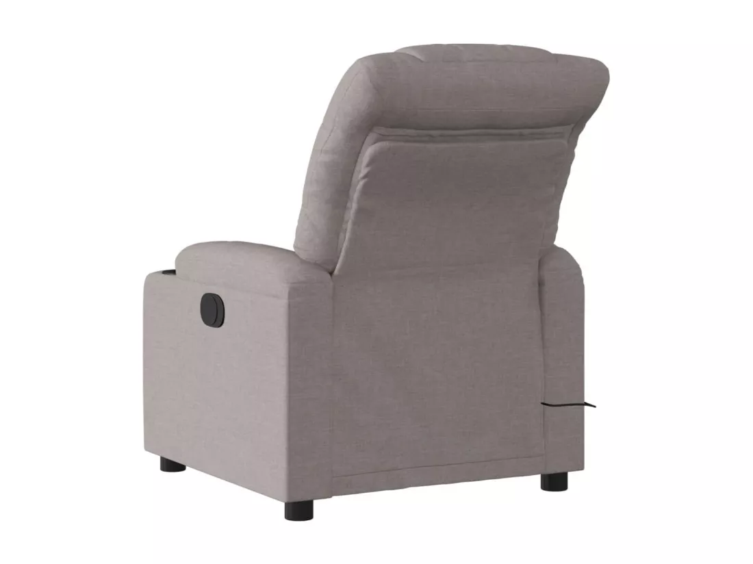 Fauteuil massant inclinable Taupe Tissu
