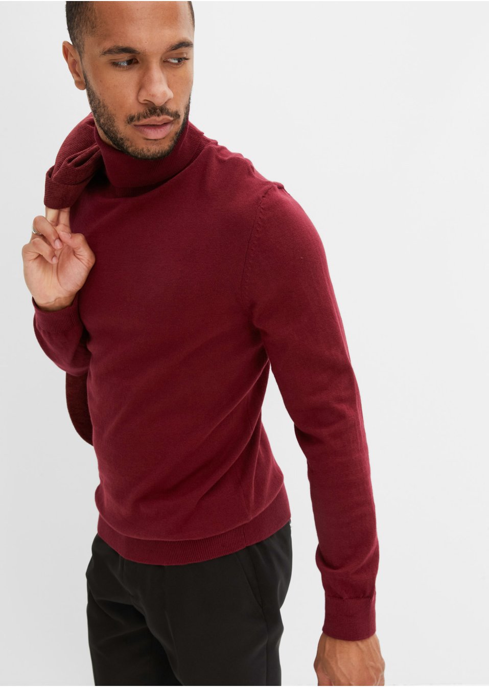 Pull à col roulé avec cachemire