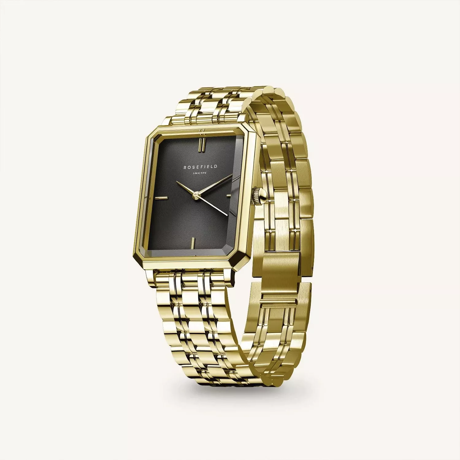 Rosefield Octagon XS Black Gold OBGSG-O61