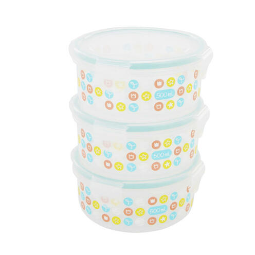 Lot de 3 pots de conservation hermétiques 3 x 500ml - BADABULLE