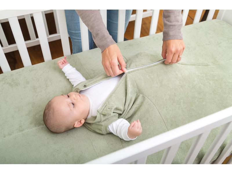 ZEWI bébé-jou Zewi-Decke Khaki 70 x 140 cm Decke für Geborgenheit und Bewegungsfreiheit