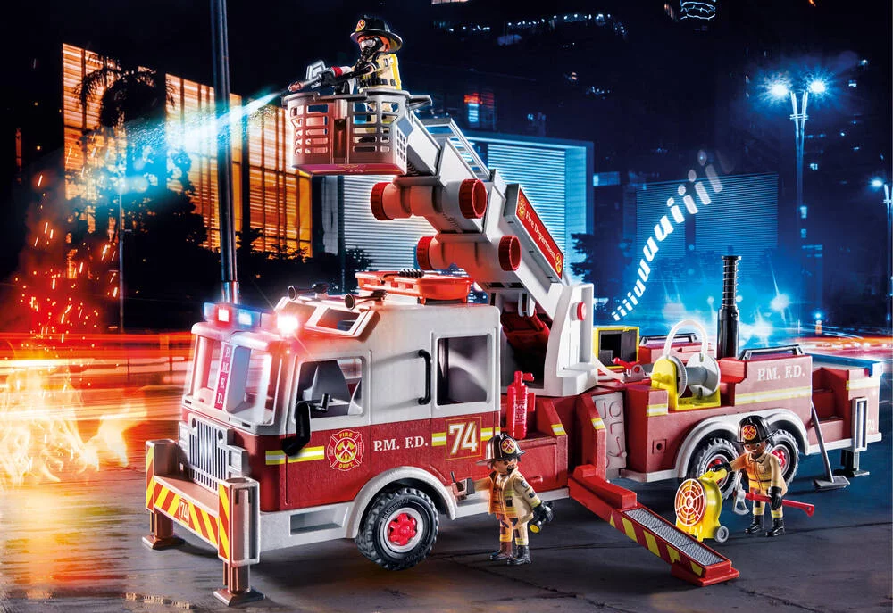 CAMION DE POMPIERS AVEC ECHELLE - 70935