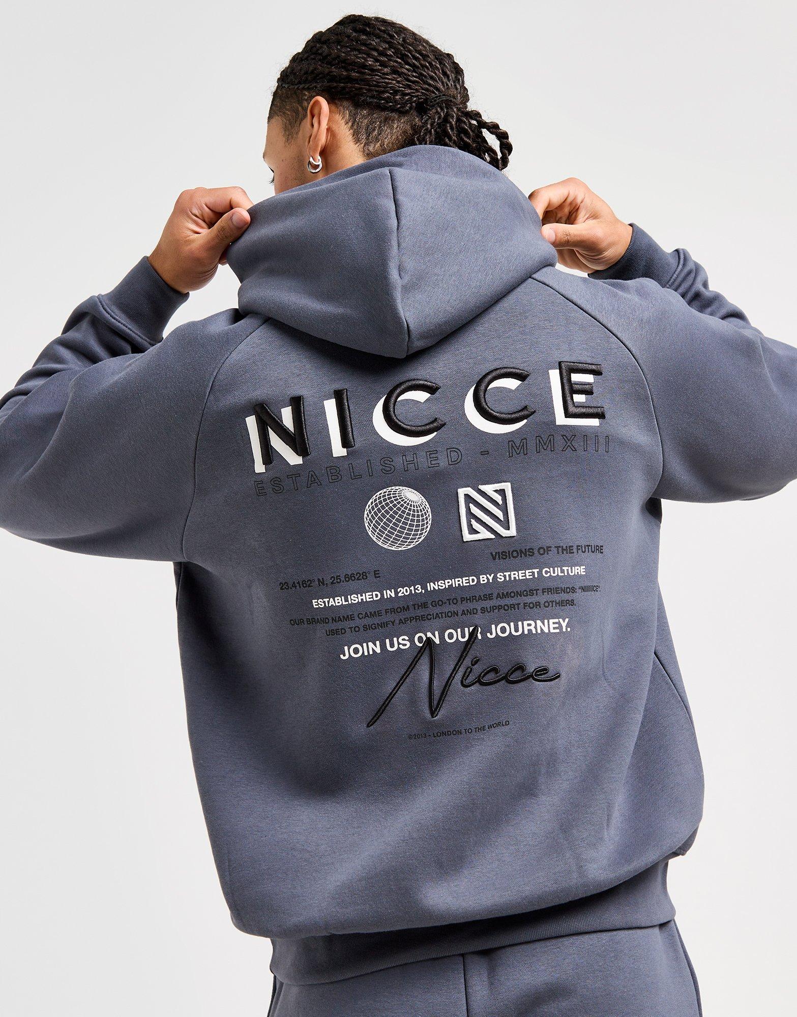 Nicce Sweat à Capuche Multi Logo Script Homme