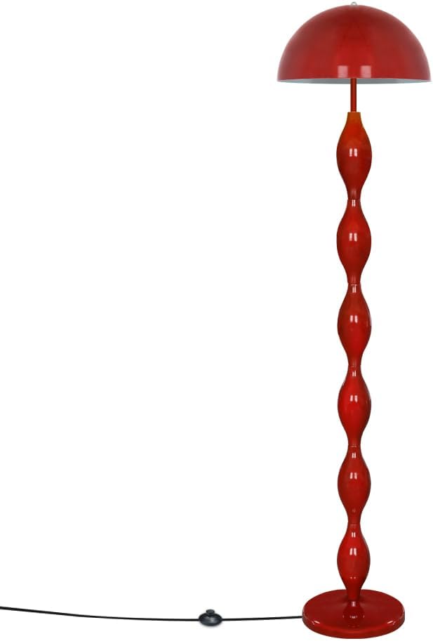 ELINKUME Einzigartige Stehleuchte für das Wohnzimmer, kreative funky rote LED-Pilzlampe 63'mit 3 variablen Farben, moderne Stehleuchtes für das Schlafzimmer,das Büro,die Ecke