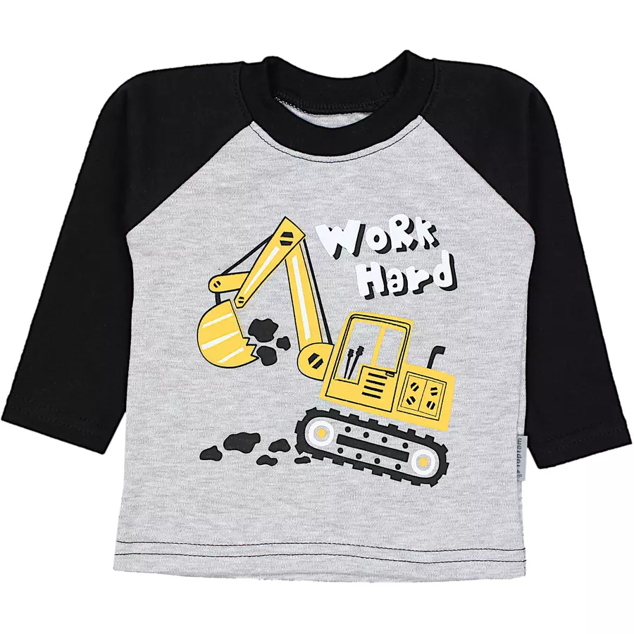 TupTam Baby Jungen Langarmshirt 5er Set graugrün