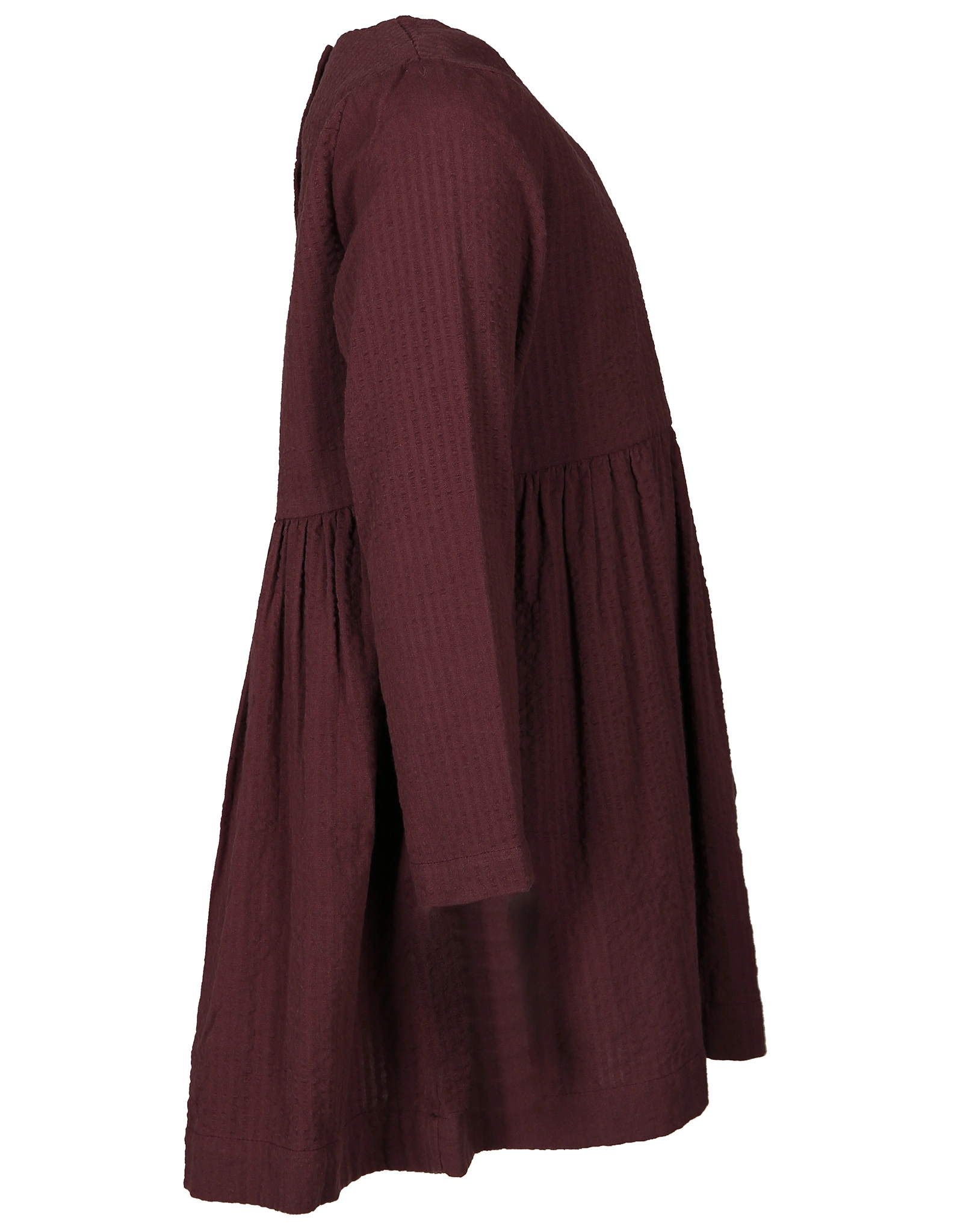 Langarmkleid GUNVOR EMBROIDERY in aubergine