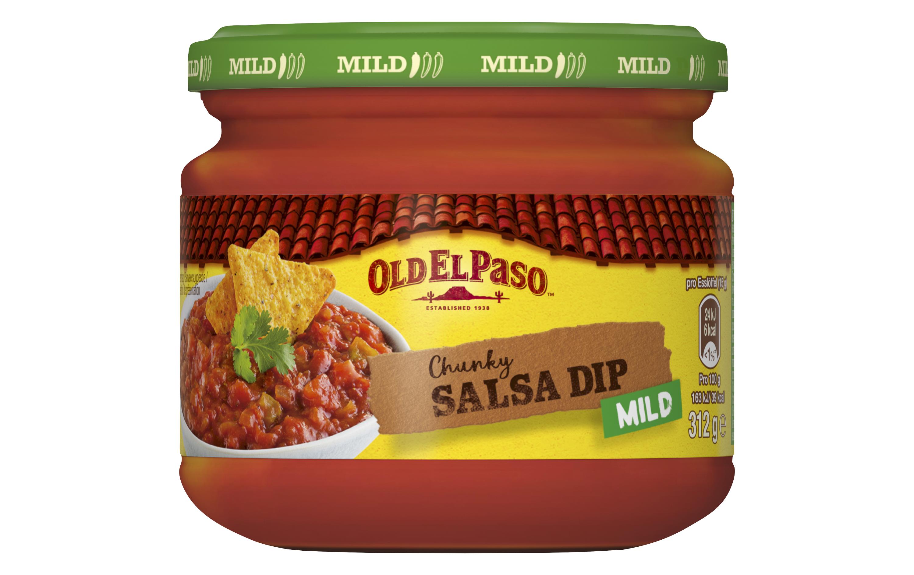 Chunky Salsa Dip mild 312 gMilde Tomatensauce mit Tomaten-, Paprika- und Zwiebelstückchen