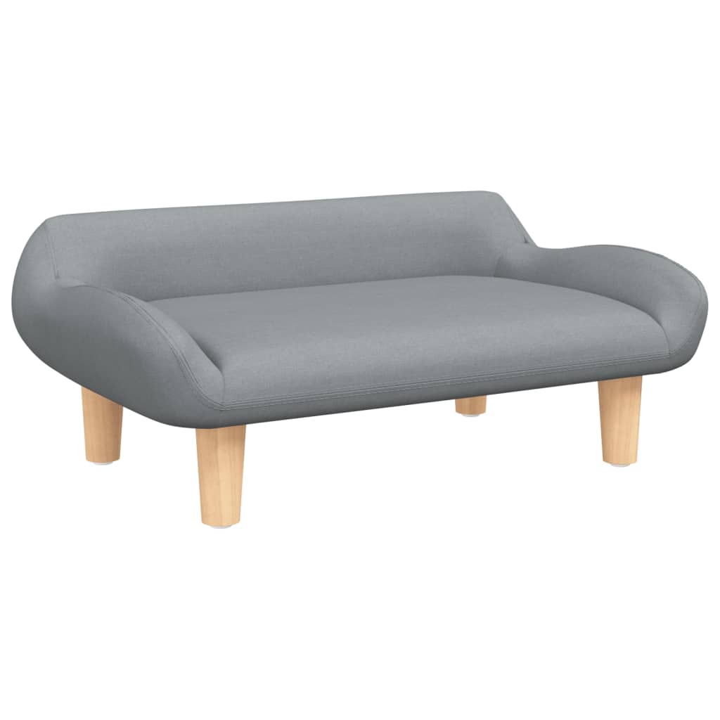 Cama para cães vidaXL em tecido cinza claro, 70x40x24 cm