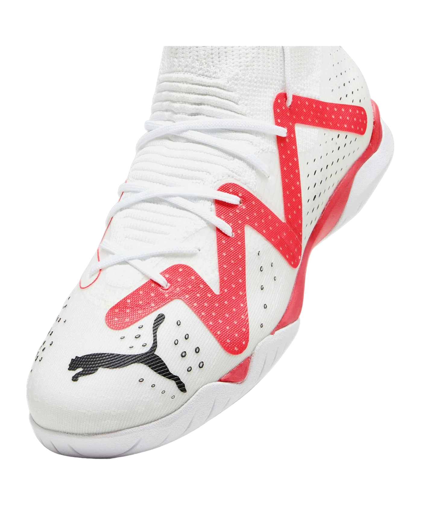 PUMA FUTURE Match+ Mid IT Halle Breakthrough Jr Kids Weiss Rot Schwarz F01