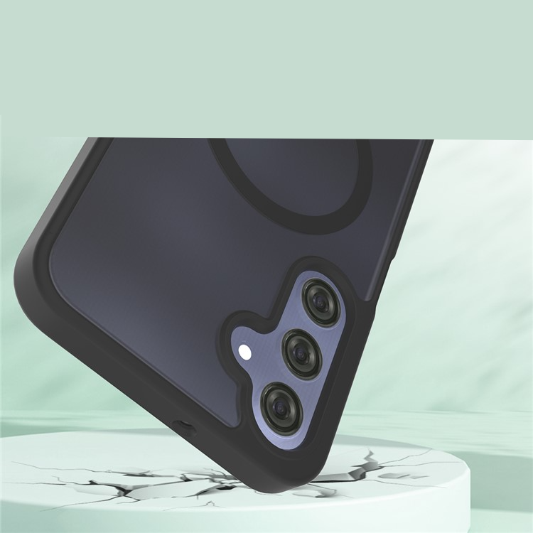 Samsung Galaxy A16 Hybrid Hülle TPU Bumper Acryl Rückseite MagSafe-Modul - Lila
