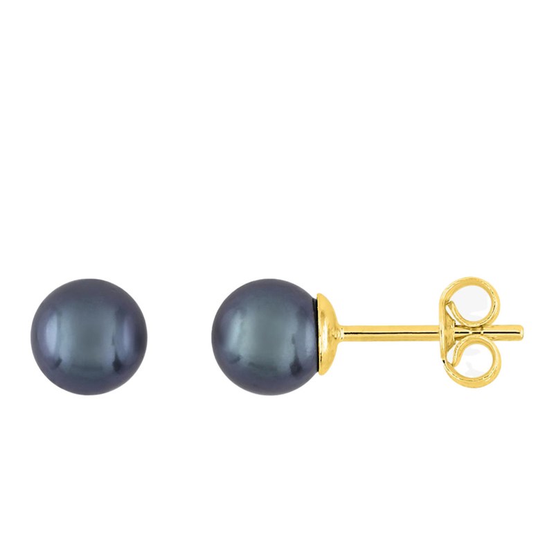 Boucles d'oreilles femme - perle - Or 18 Carats