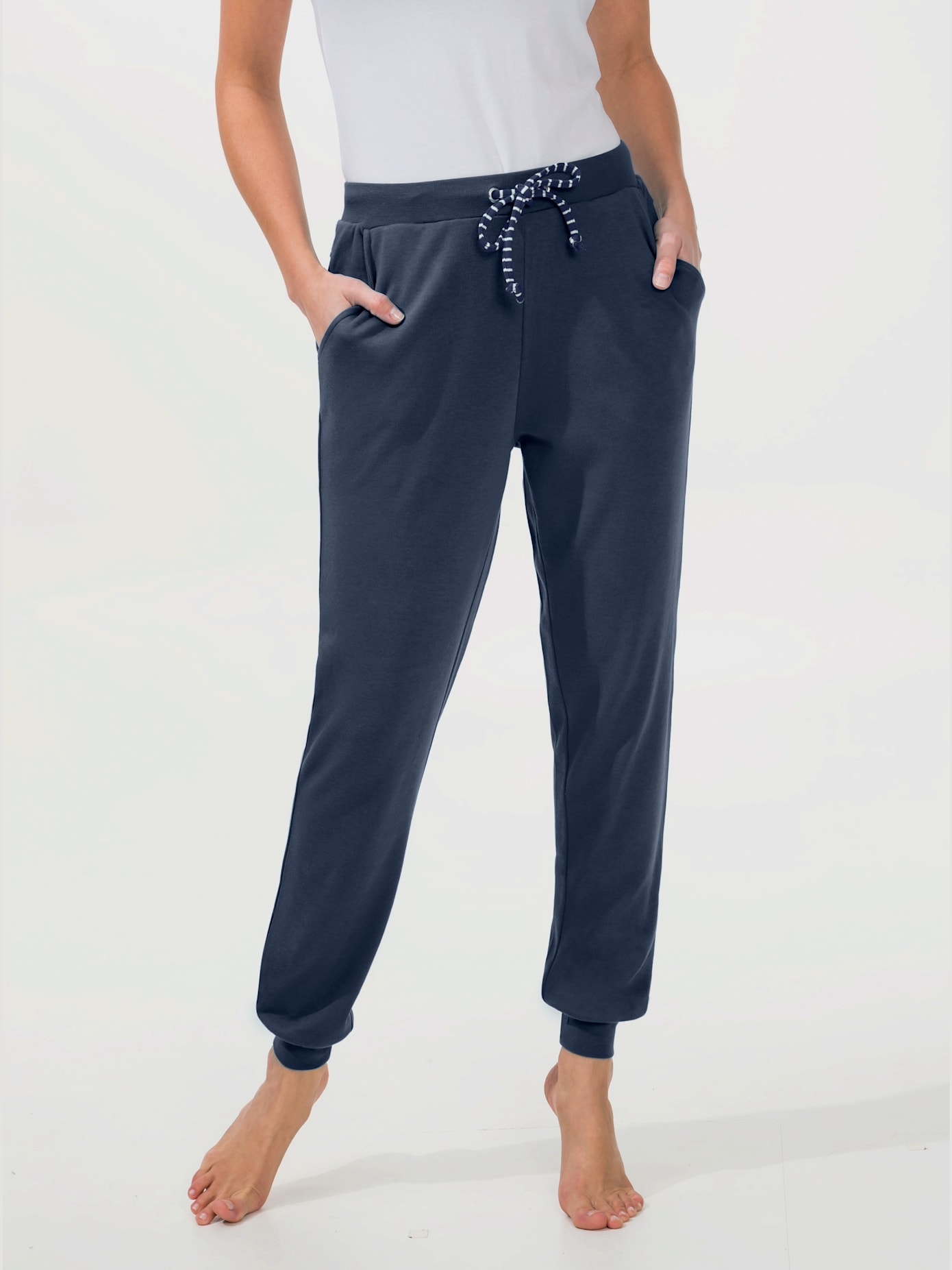 Pantalon feel good ceinture élastique et coulisse