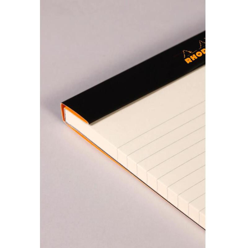 Bloc agrafé Rhodia le R N°18 21x29,7 cm 70 feuillets ligné 90g - Orange