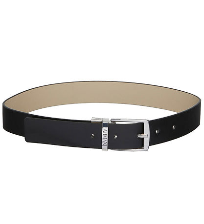 Emporio Armani Gürtel - Umkehrbar - Schwarz/Beige