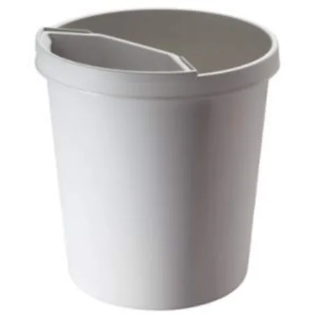 Helit H6105882 Objekt-Papierkorb, grau, 18l