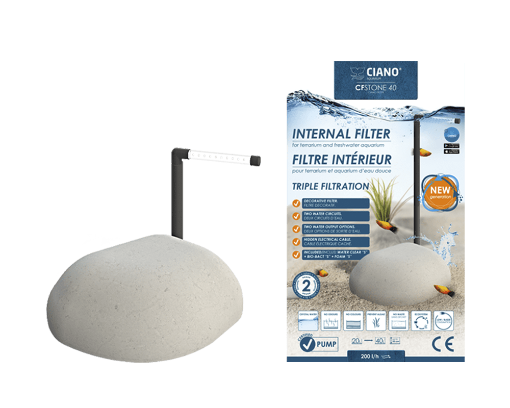 Ciano CFStone 40 binnenfilter | Unieke filter in de vorm van een steen