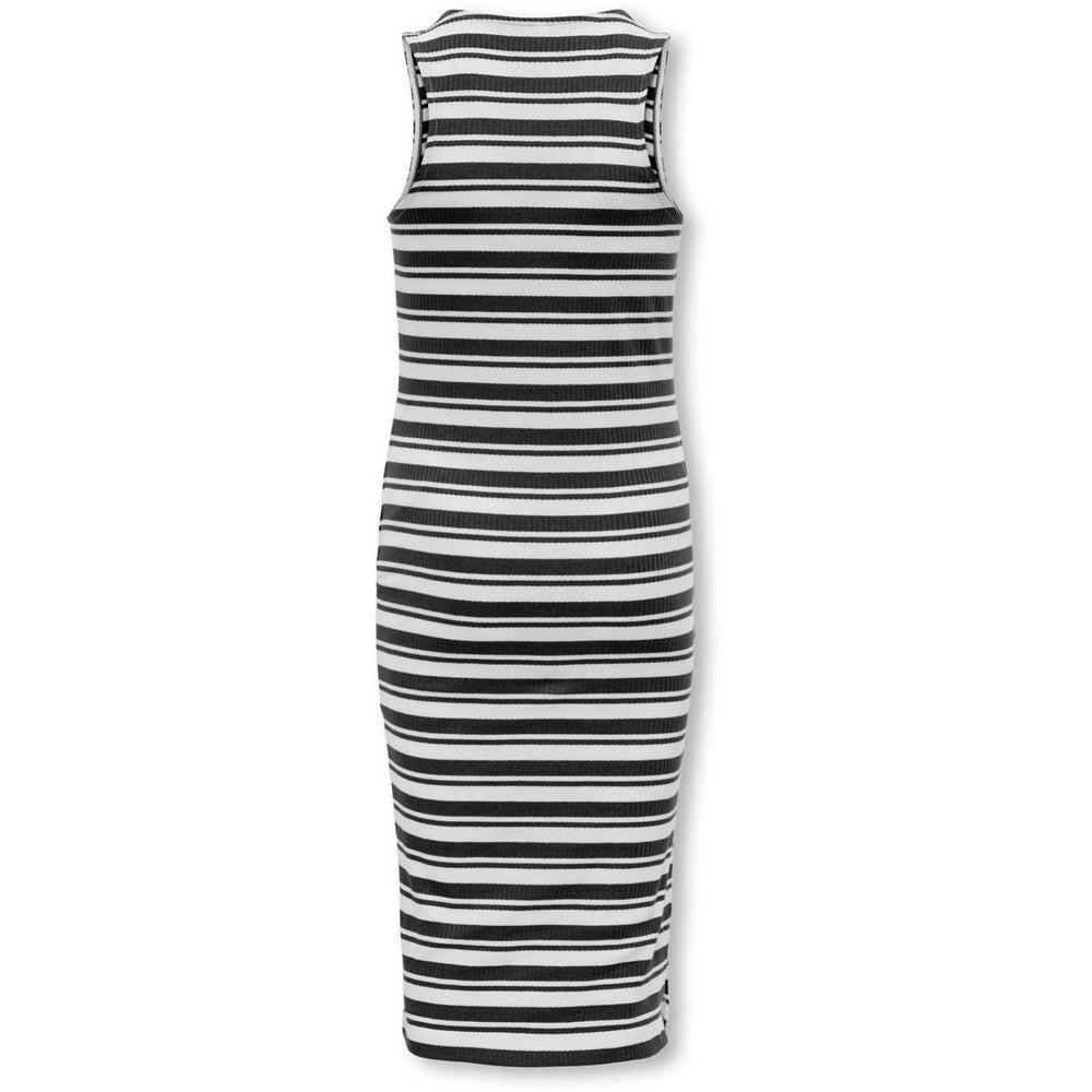 Køb kids ONLY Black Mix White Stripes Kogbelfast Life Stripe Sl Midi Kjole Jrs