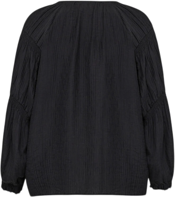 Wasabiconcept Curvy WA-CAYSA 7 Bluse Sort 9999 black