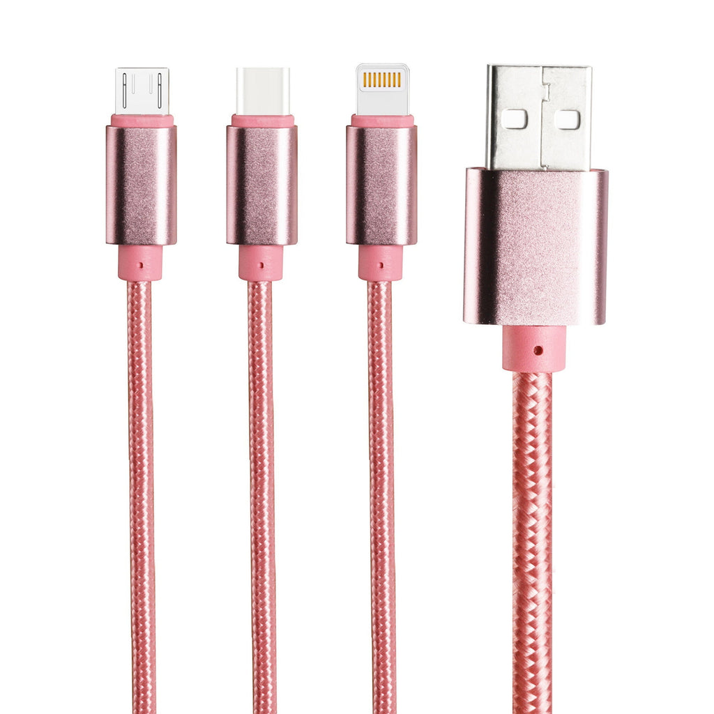 Cabo USB Universal 3 Em 1 Inspiration