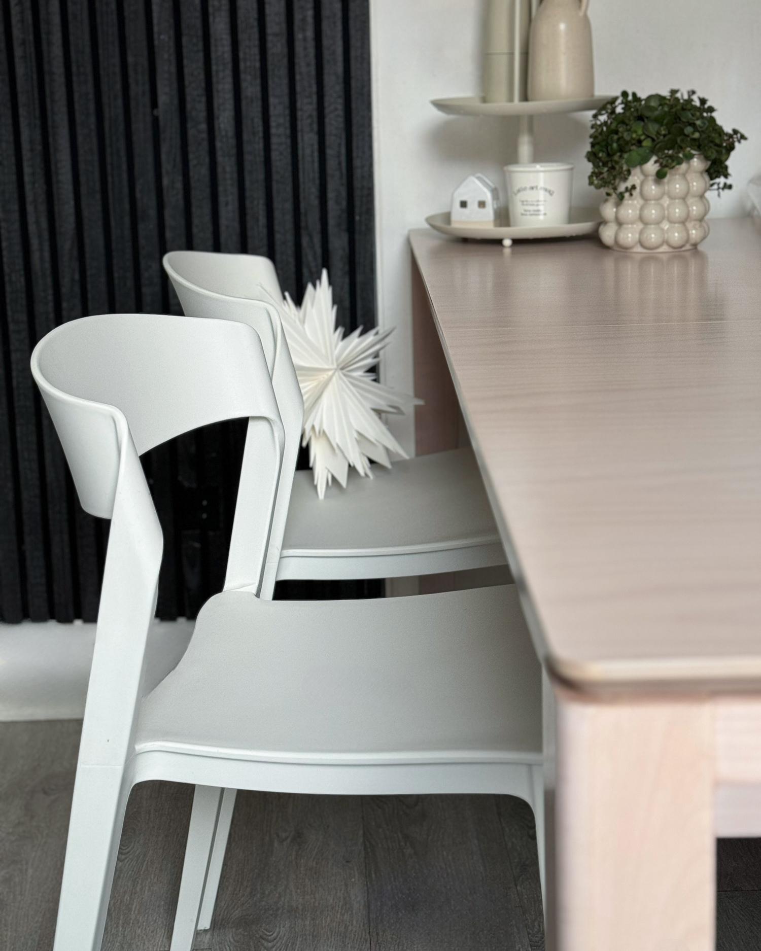 Set van 2 eetkamerstoelen SOMERS Wit