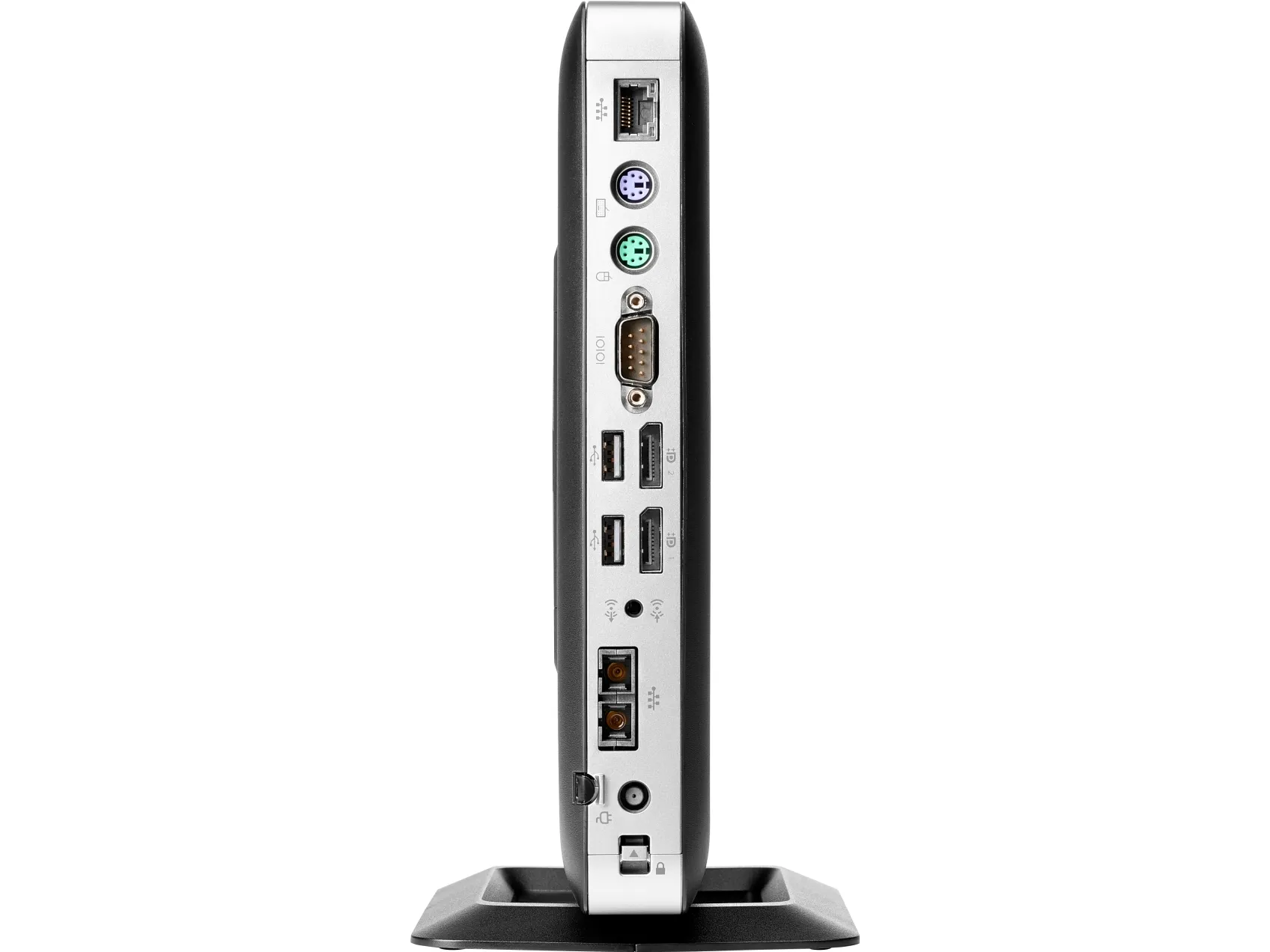 HP t630 - Tynd klient - tower - 1 x GX-420GI op til 2.2 GHz - RAM 4 GB - flash 8 GB - Radeon R7E - Gigabit Ethernet - HP ThinPro - skærm: ingen - tastatur: dansk - TAA-kompatibel
