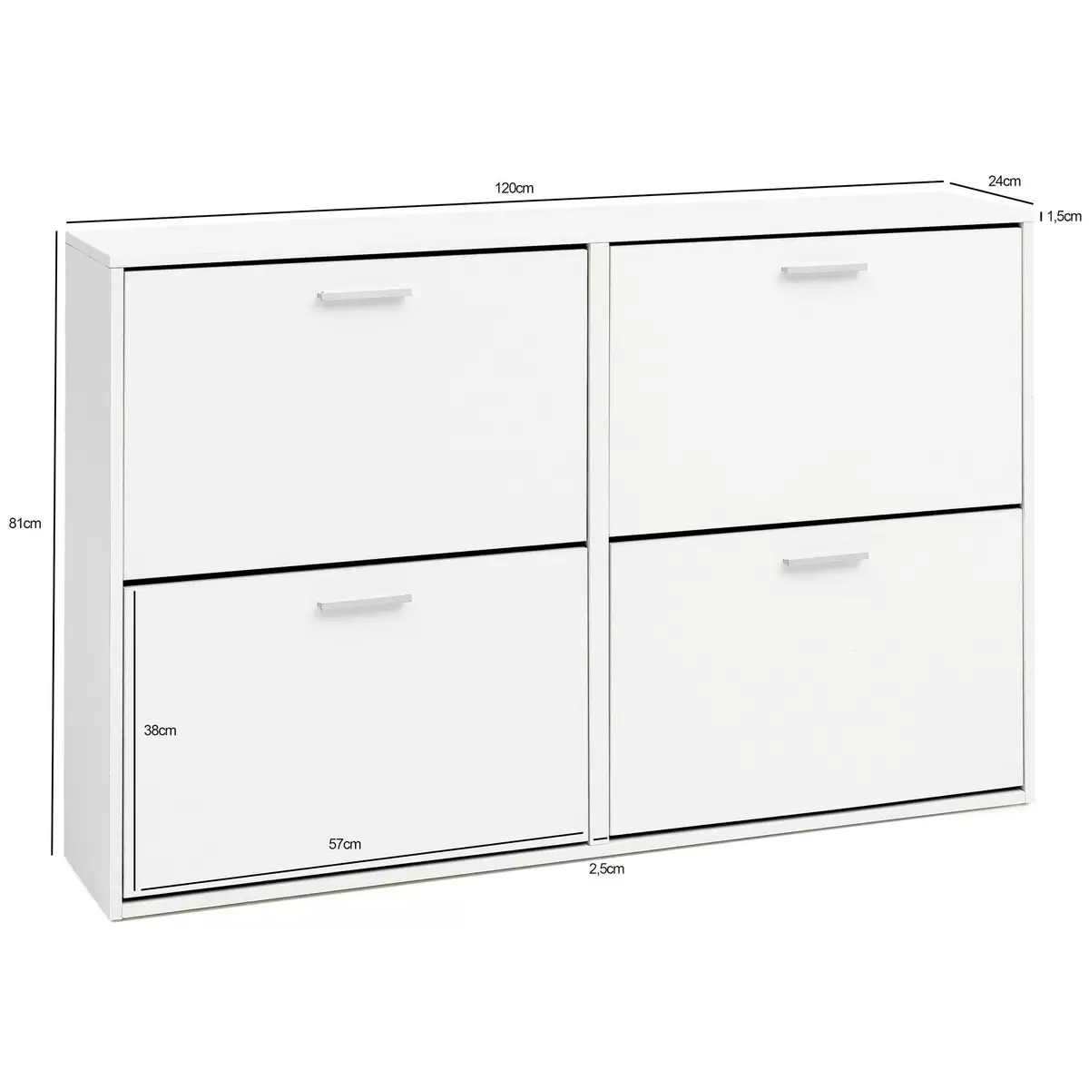 Schuhschrank Azueira weiss