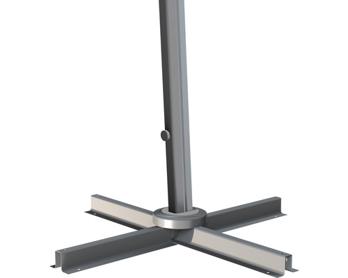 Soluna Jupiter 300 x 300 cm aluminium parasol inclusief LED-verlichting en zonnepaneel