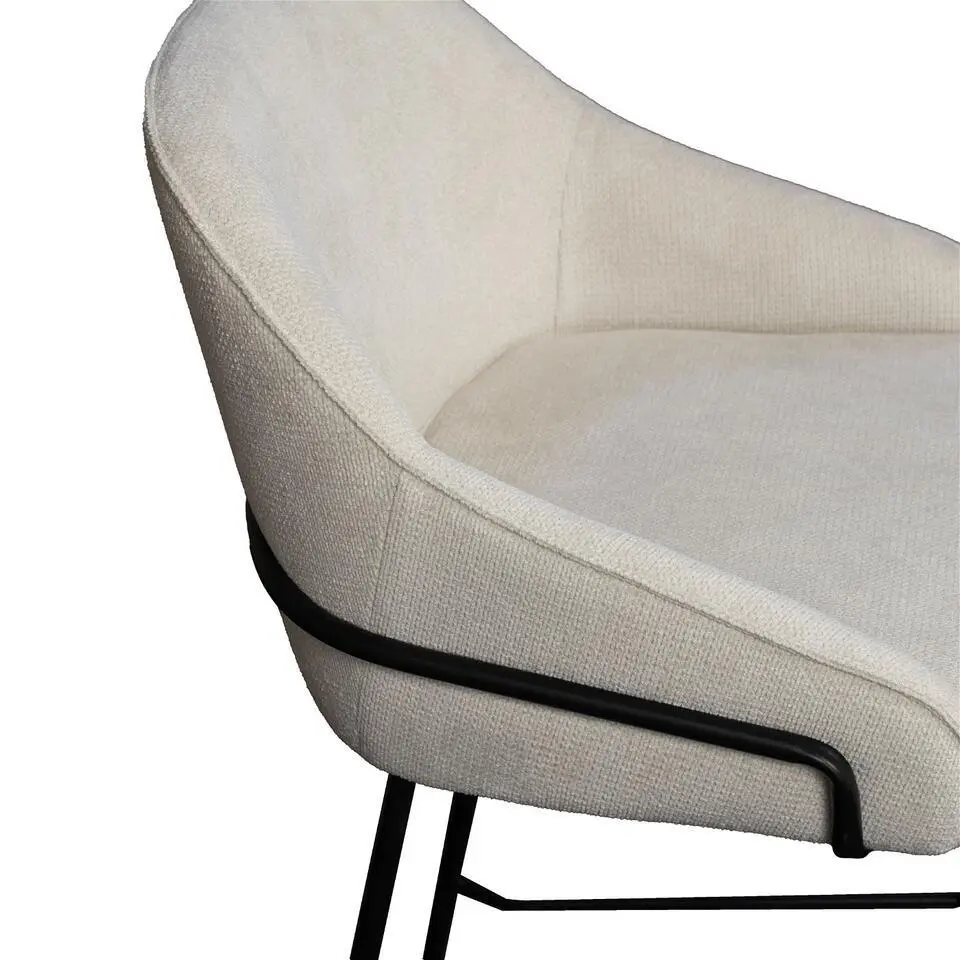 Barstoel Beige - Zithoogte 65cm - Scandinavisch - Stoel Maxime - Set van 2