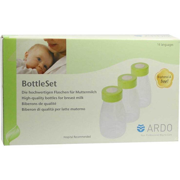 Ardo Bottleset Muttermilchflaschen, 3 St