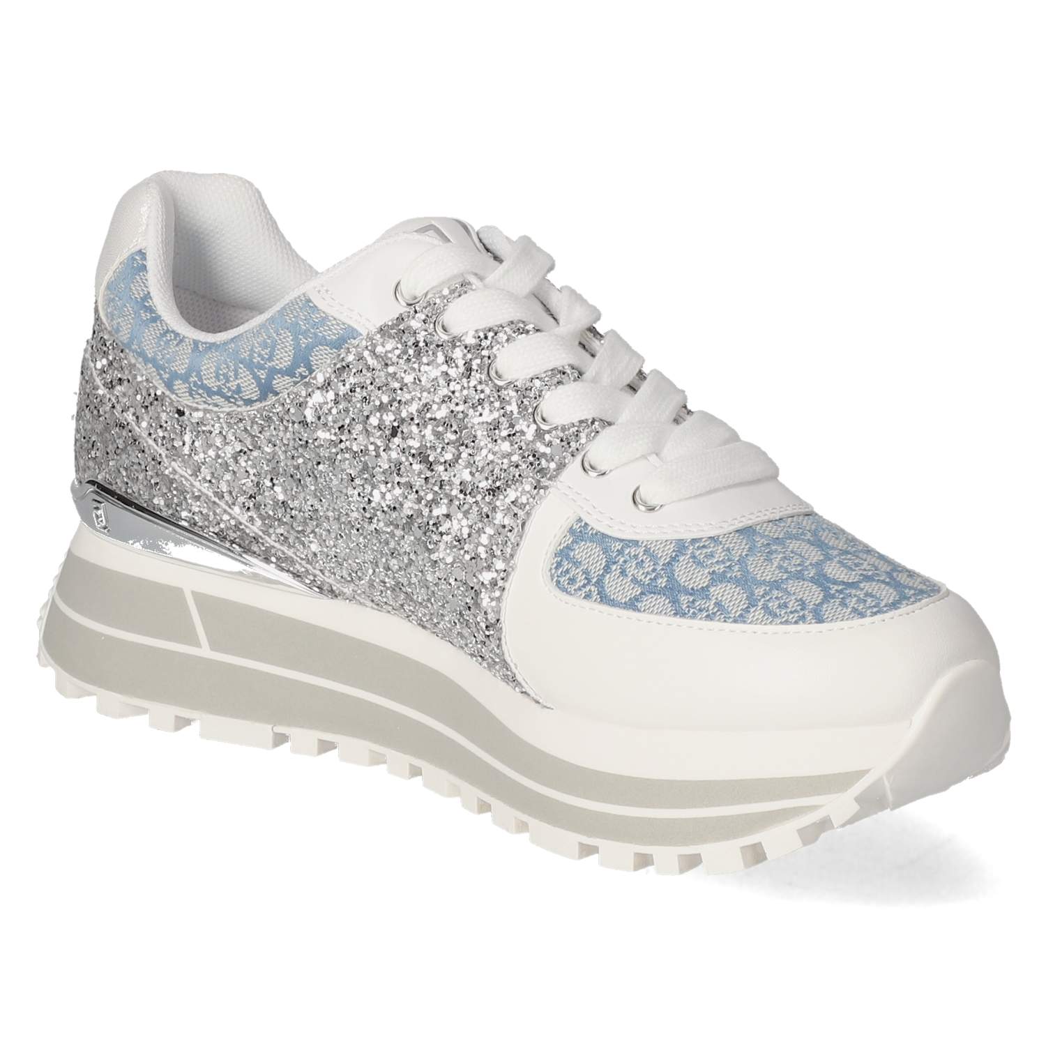 LIU JO Low Sneaker MAXI WONDER 87 - silver