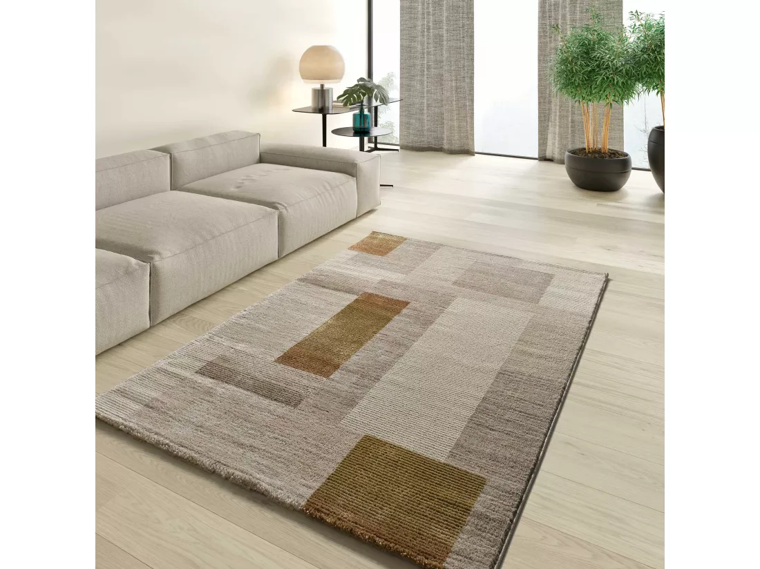 Tapis intérieur - géométrique - multicolore - 80 x 150 cm - MELFI