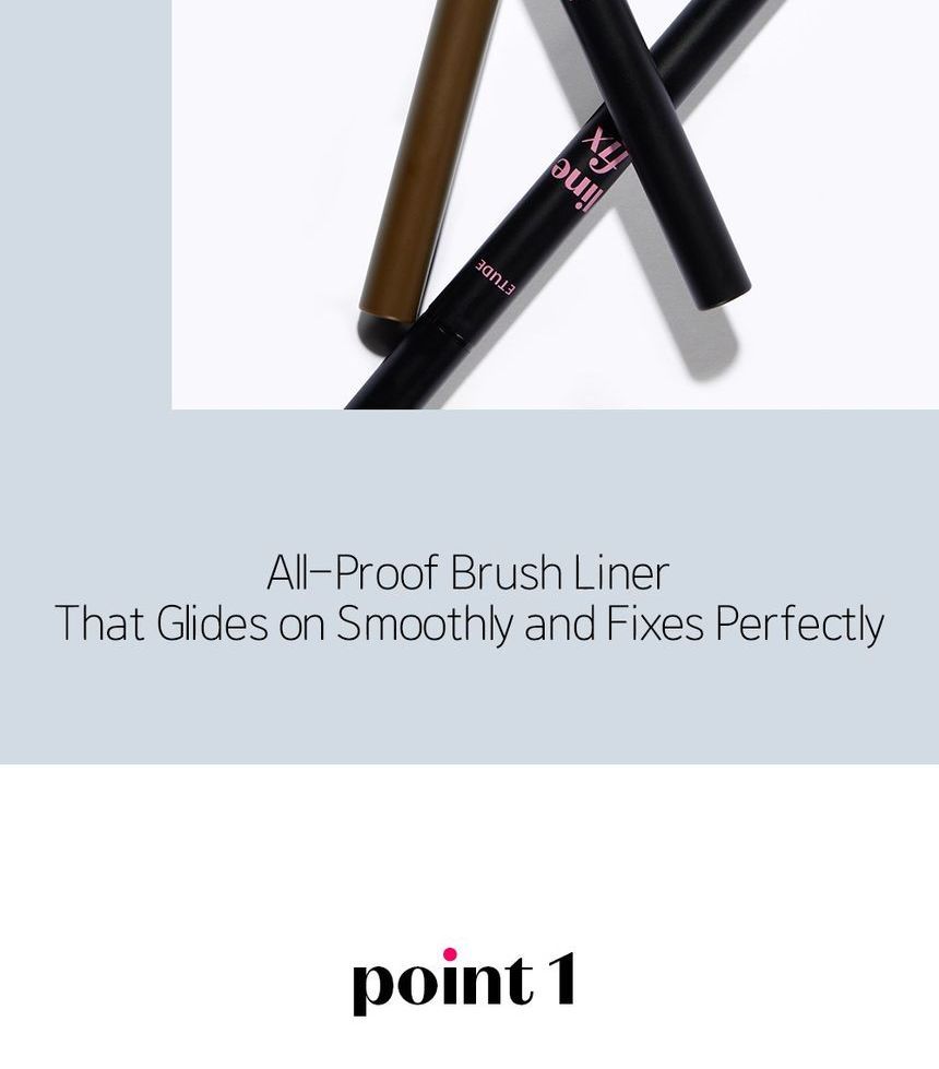 ETUDE - Line Fix Brush Liner - 2 kleuren