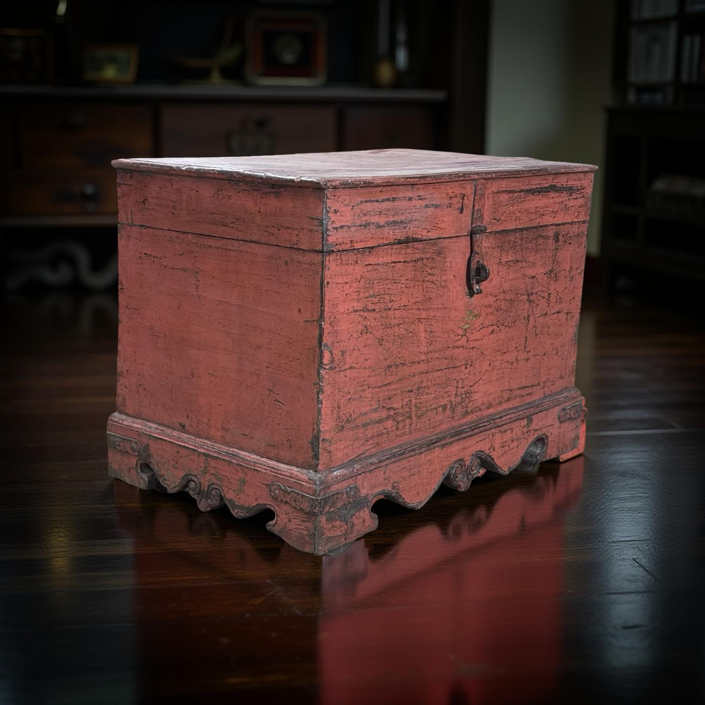 Opbergkist rood uniek India