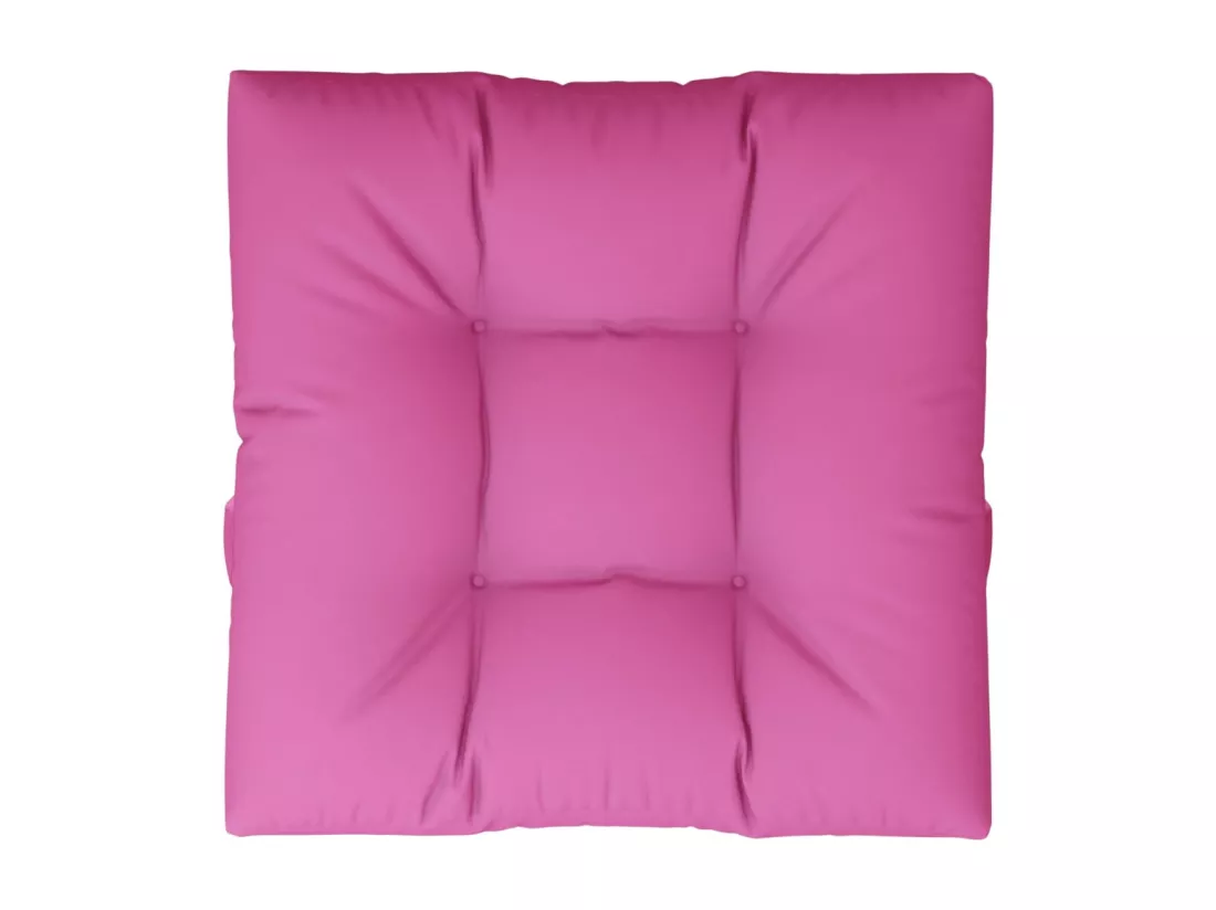 Coussin de palette Rose 80x80x12 cm tissu
