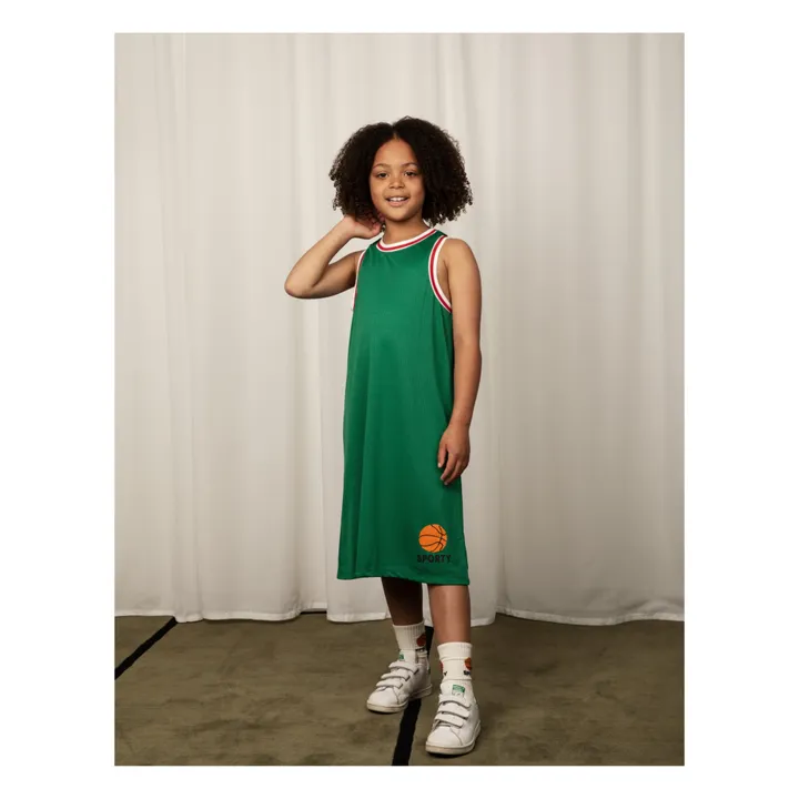 Mini Rodini Robe Basket Matière Recyclée | Vert