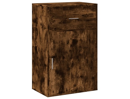 VIDAXL - Armoire de rangement chêne fumé 56,5x39x90 cm bois d'ingénie...