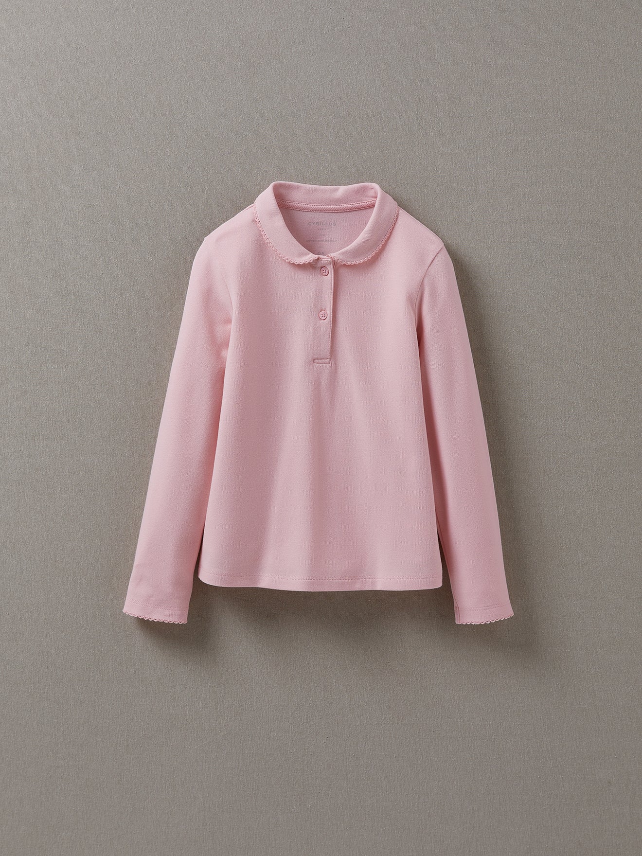 Polo en maille piquée fille - Coton bio