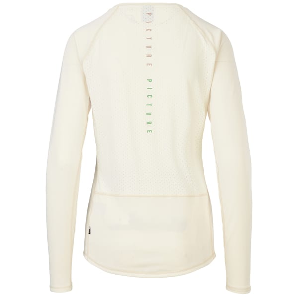 Maillot VTT PICTURE KIERSI LS TECH TEE SMOKE WHITE