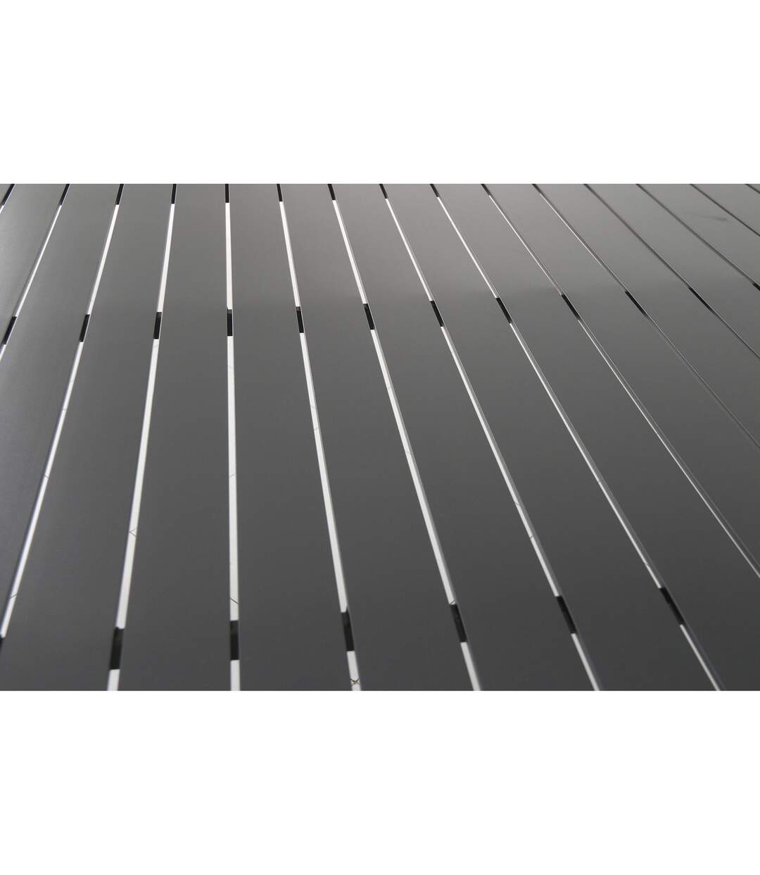 Table fixe rectangulaire Piazza - 8 Places - Graphite