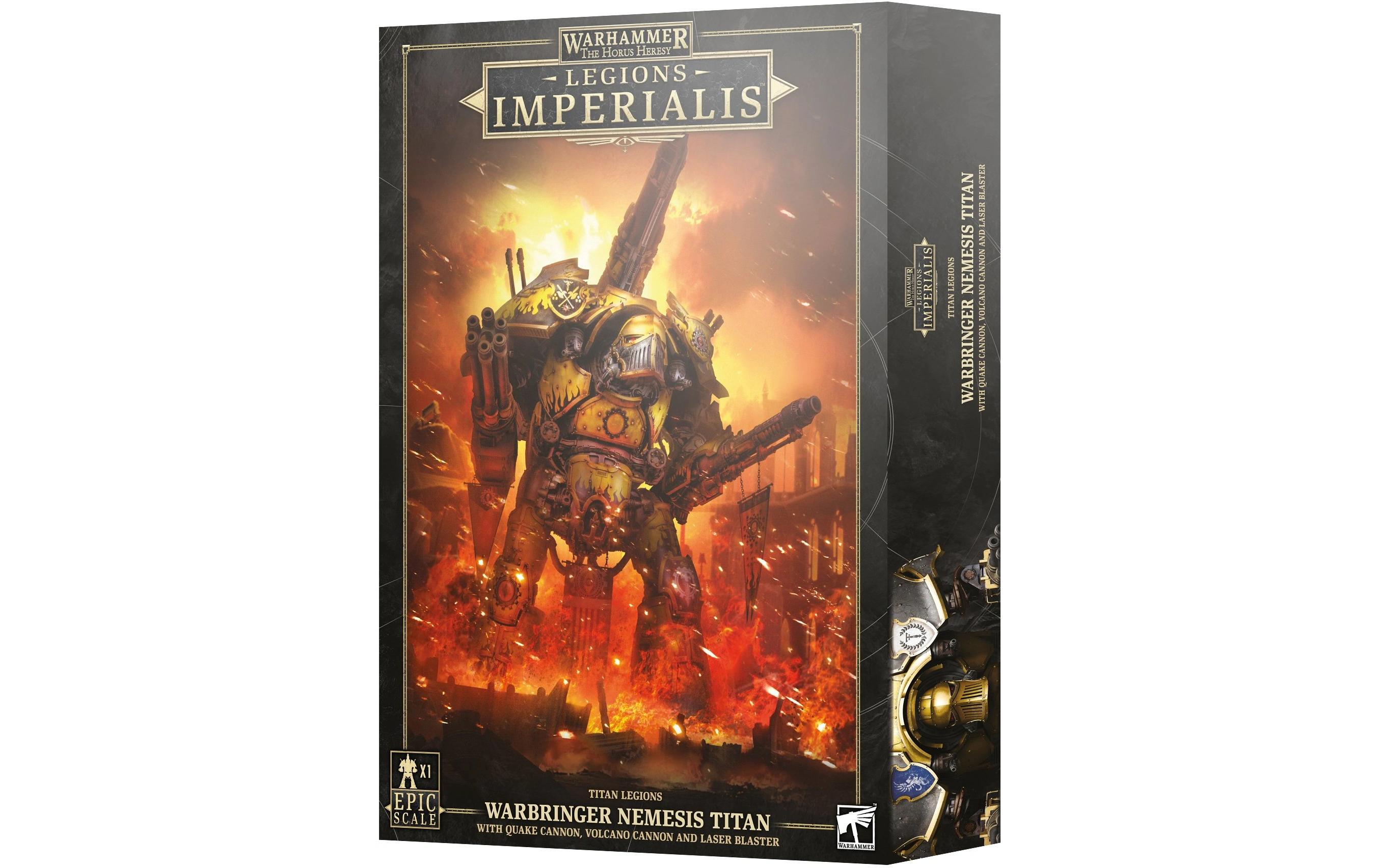 Warhammer Horus Heresy Warbringer Nemesis TitanWarhammer The Horus Heresy Miniaturen: Legions Imperialis Warbringer Nemesis Titan mit Quake Cannon, Volcano Cannon und Laser Blaster
