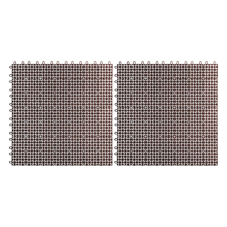 Dalle plastique marron Artor 55,5 x 55,5 cm (x 2)