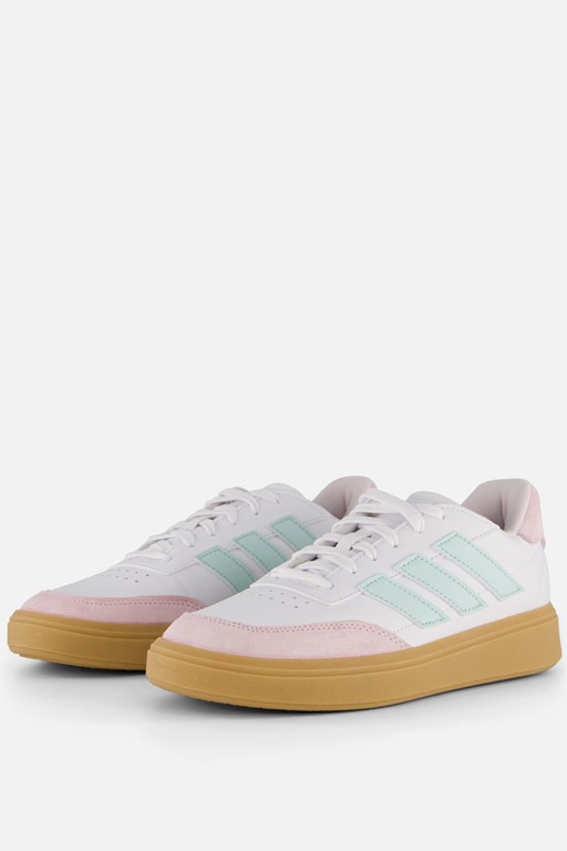 Adidas Courtblock Sneakers wit Imitatieleer