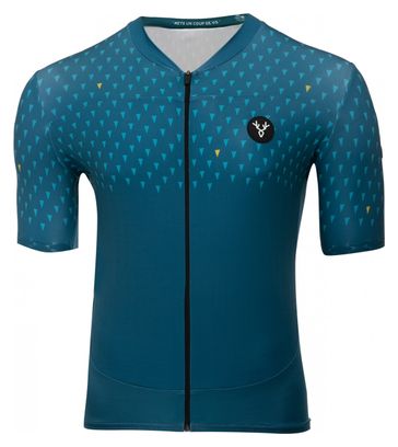 Maillot Manches Courtes LeBram Chaussy Bleu Pelforth Coupe Ajustée