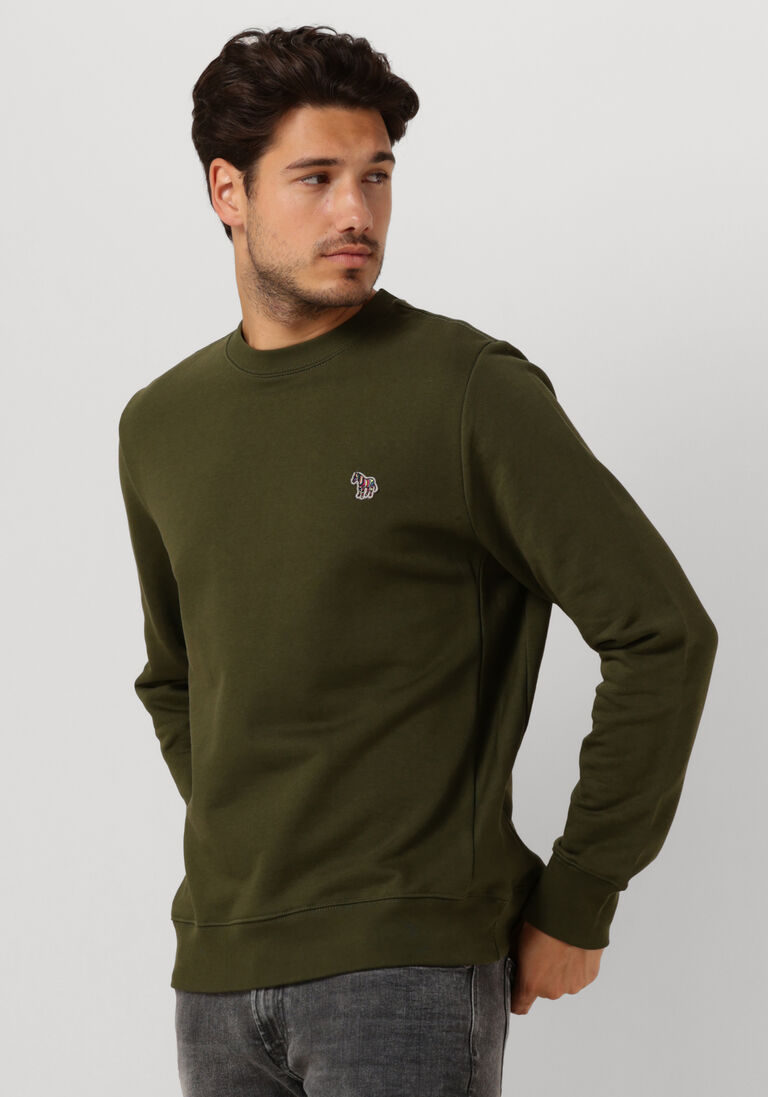 PS PAUL SMITH olijf ps paul smith sweater mens reg fit sweatshirt zebra