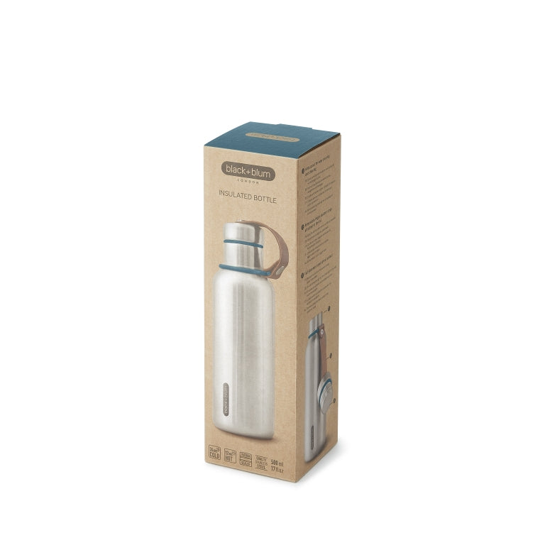 Black+Blum RVS Thermosfles - 500ml - Blauw