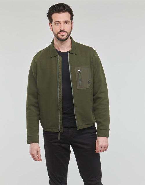 Polo Ralph Lauren - BLOUSON ZIPPE EN DOUBLE KNIT TECH Kaki