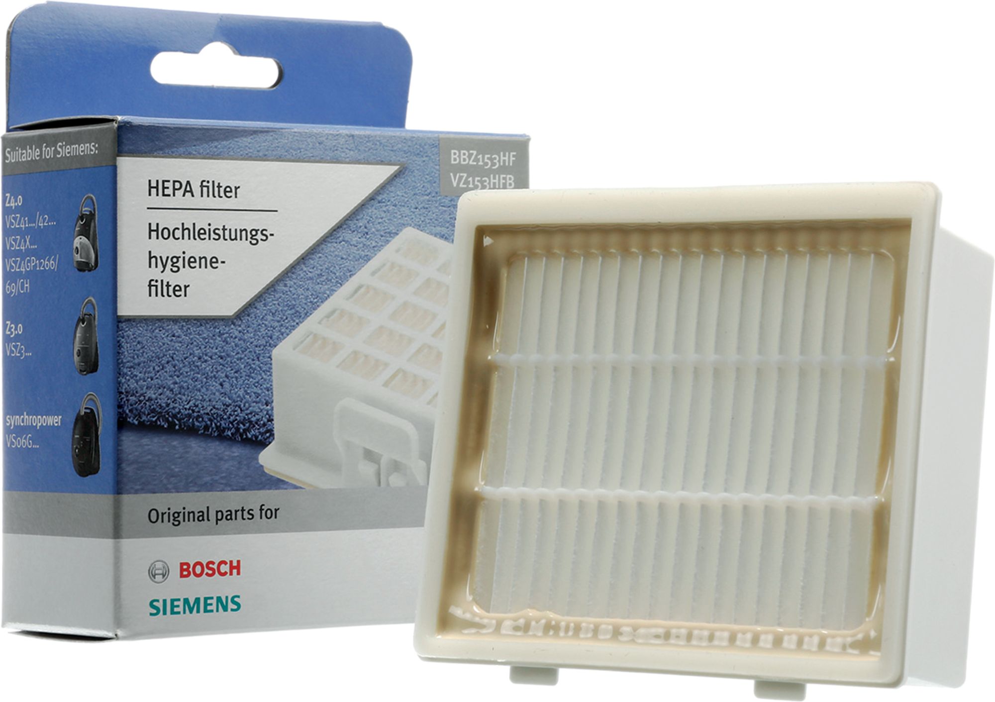 Filtro higiênico de alto desempenho 00578731BBZ153HF
